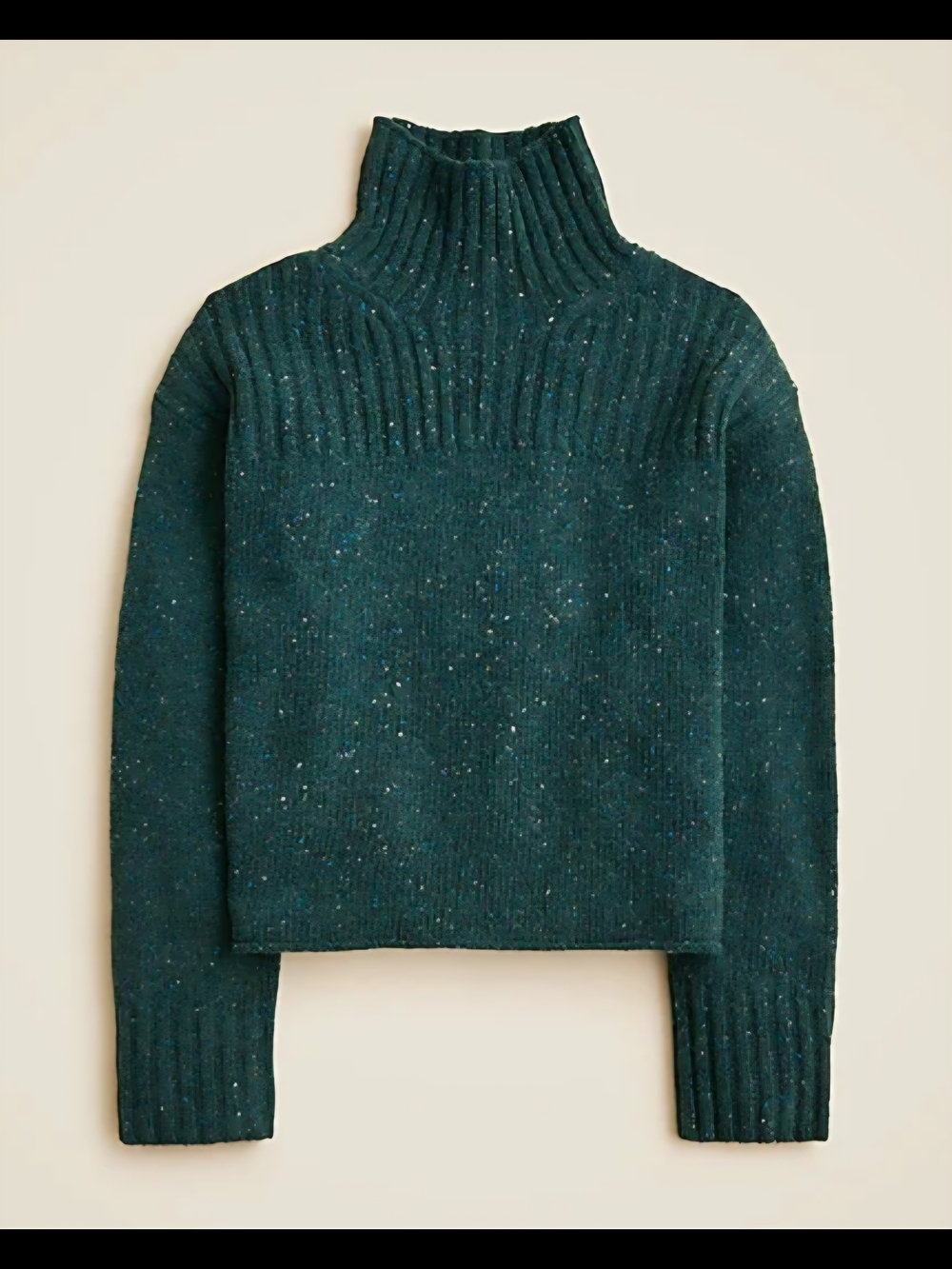 NWT JCrew Wool/Alpaca Blend Turtleneck Sweater 💚 Emerald Green